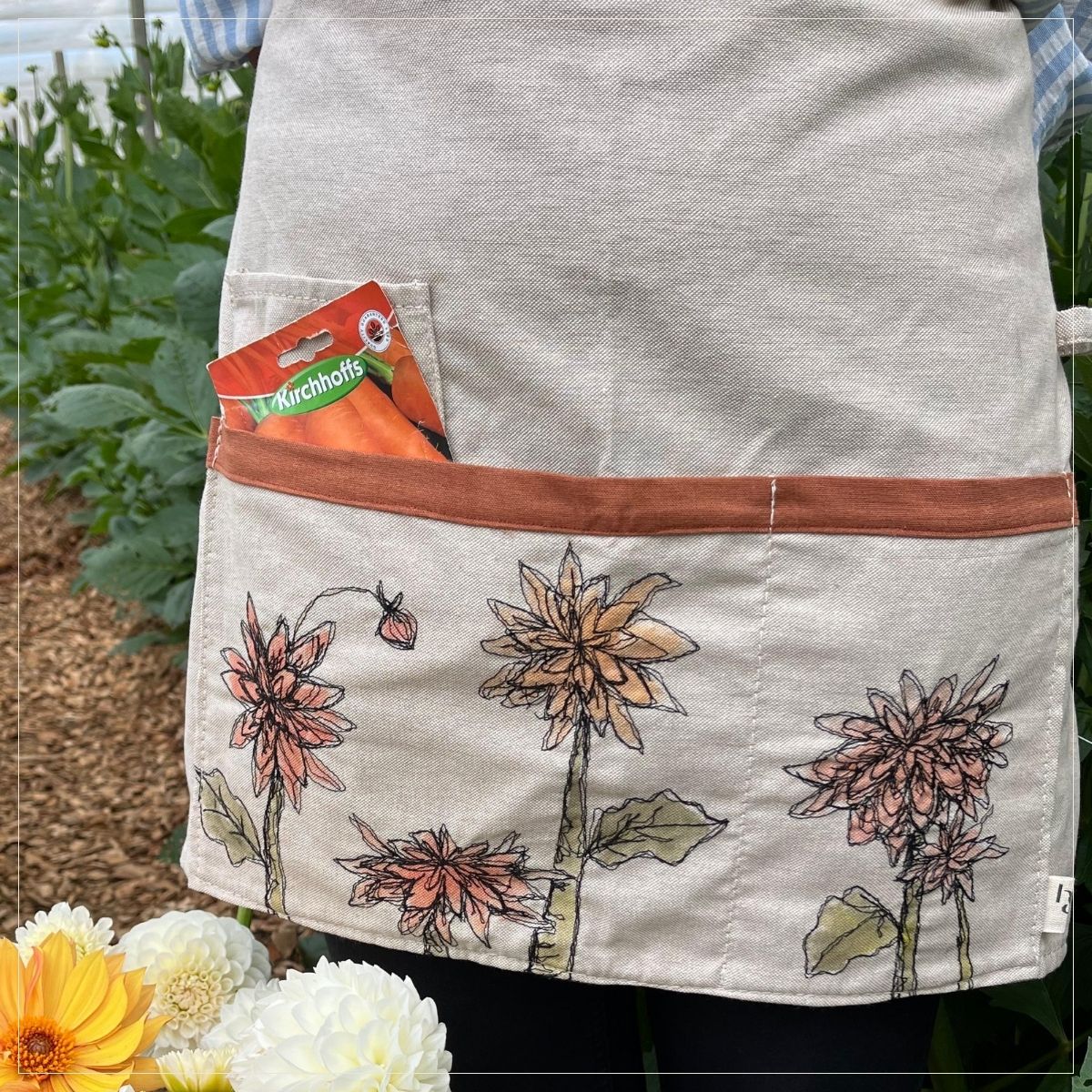 Dahlia Garden Apron